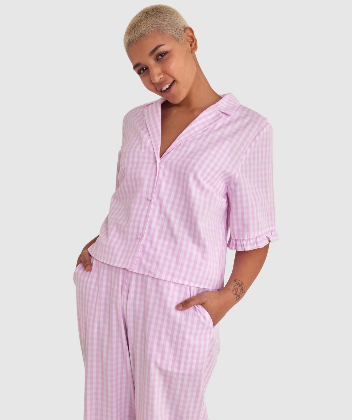 Dorothy Short Sleeve - Pale Pink 3 Dorothy Short Sleeve - Pale Pink