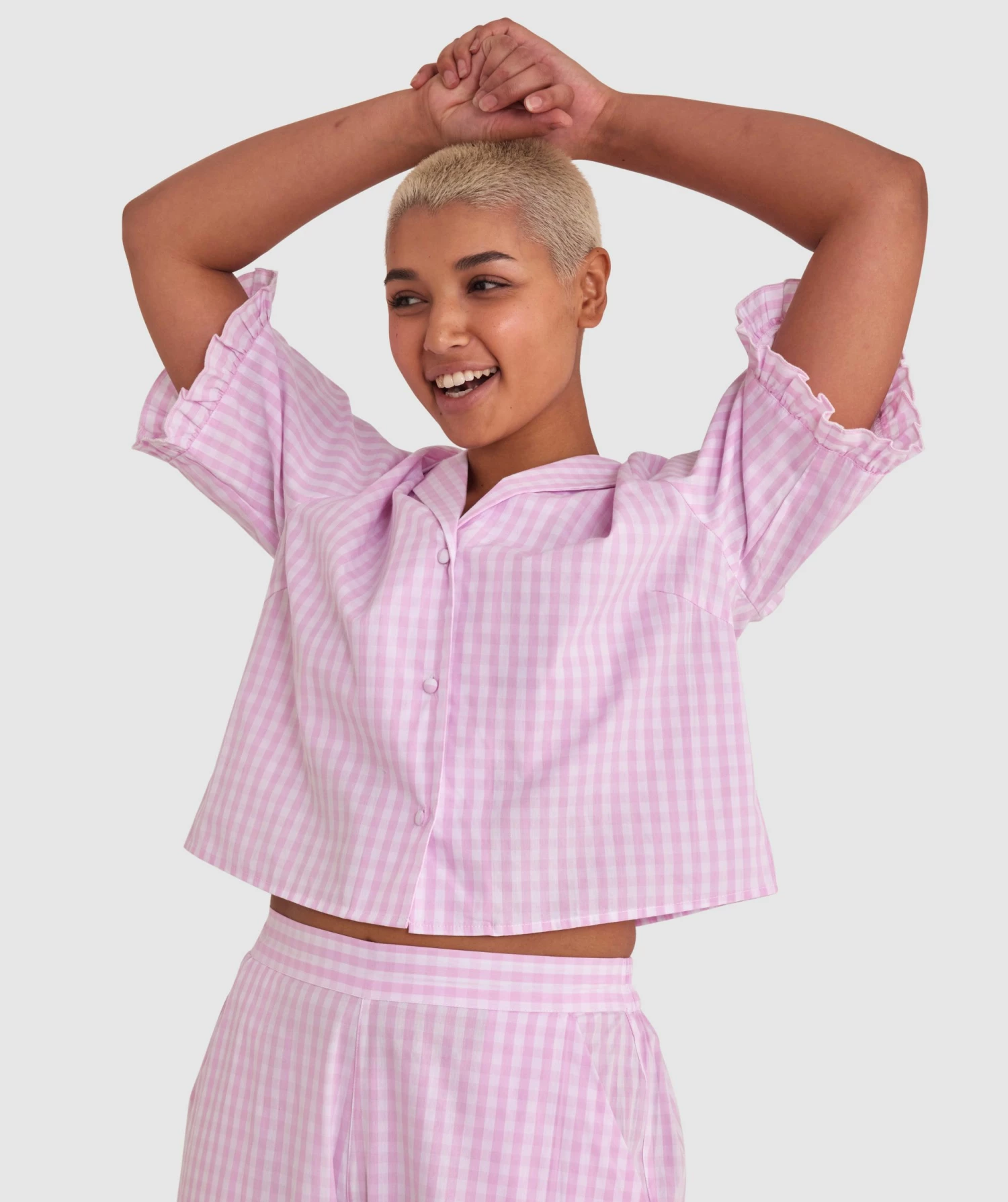 Dorothy Short Sleeve - Pale Pink 4 Dorothy Short Sleeve - Pale Pink - Image 2