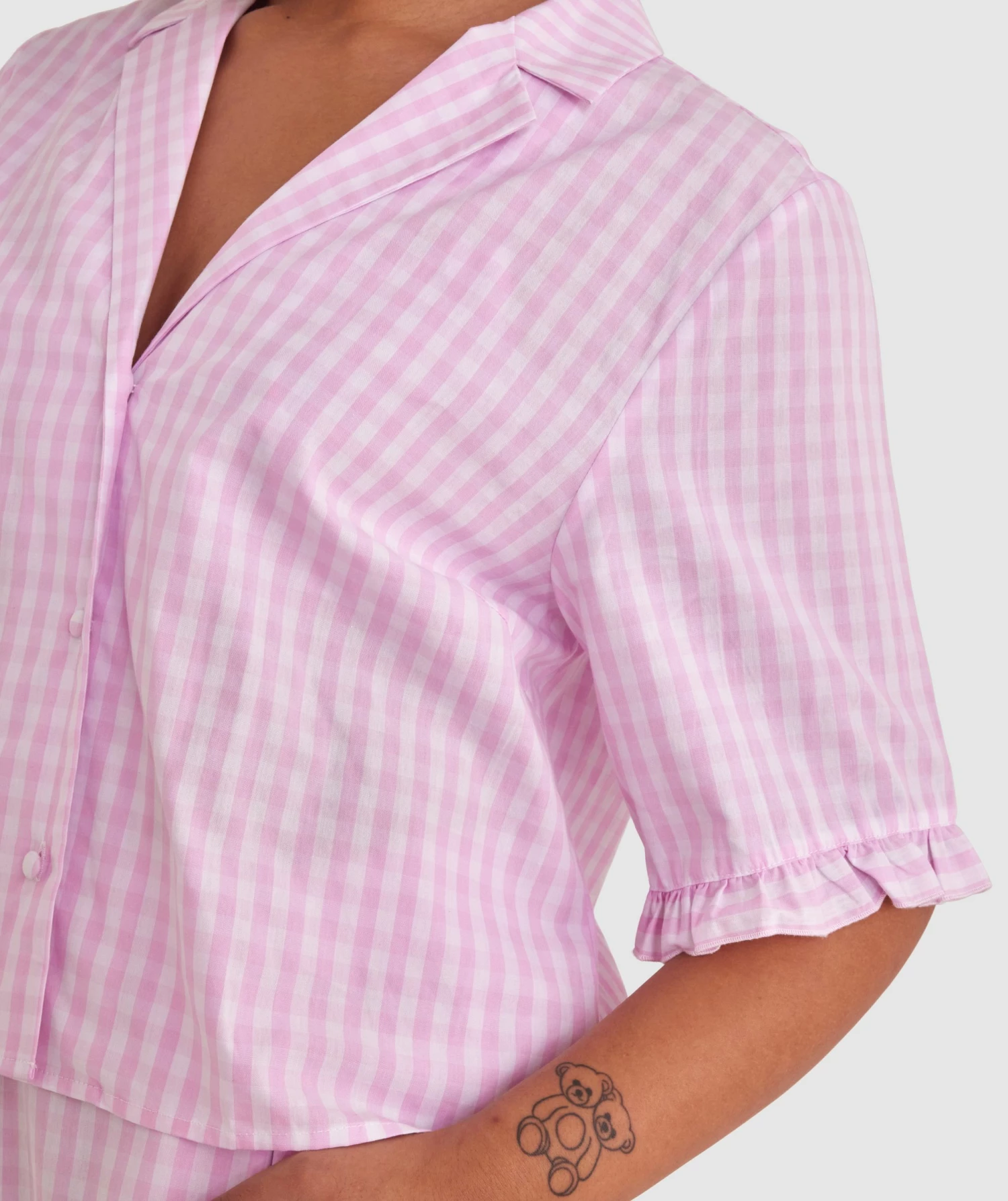 Dorothy Short Sleeve - Pale Pink 5 Dorothy Short Sleeve - Pale Pink - Image 3