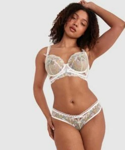 Enchanted A Daisy Summer Brazilian Knicker - Ivory -BRAS N THINGS Sales enchanted a daisy summer brazilian knicker ivory 01450701 6