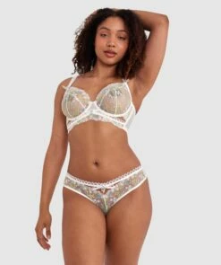 Enchanted A Daisy Summer Brazilian Knicker - Ivory -BRAS N THINGS Sales enchanted a daisy summer brazilian knicker ivory 01450701 9