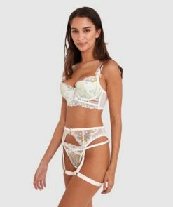 Enchanted A Daisy Summer Suspender - Ivory
