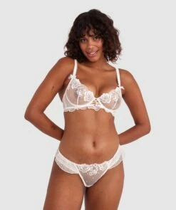 New Arrival -BRAS N THINGS Sales enchanted blooms of lisse brazilian knicker ivory 01460001 1