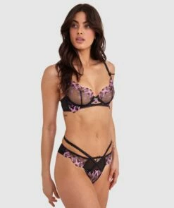 Enchanted Falling For You Underwire Bra - Black -BRAS N THINGS Sales enchanted falling for you underwire bra black 01420301 1