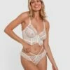 Enchanted Millicent Plunge Underwire Bra - Ivory -BRAS N THINGS Sales enchanted millicent plunge underwire bra ivory 01396201 2