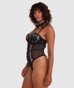 Enchanted Moonlight In Vermont Bodysuit - Black -BRAS N THINGS Sales enchanted moonlight in vermont bodysuit black 01462701 2