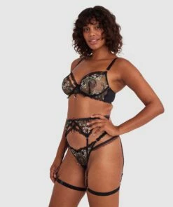 Enchanted Moonlight In Vermont Suspender - Black -BRAS N THINGS Sales enchanted moonlight in vermont suspender black 01462501 6