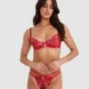 Enchanted Sakura Underwire Bra - Red 1 Enchanted Sakura Underwire Bra - Red -BRAS N THINGS Sales enchanted sakura underwire bra red 01447701 14
