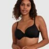 Everyday Luxe Contour Plunge Bra - Black -BRAS N THINGS Sales everyday luxe contour plunge bra black 01434001 16