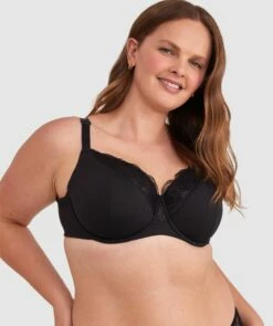 Everyday Luxe Full Cup Underwire Bra - Black