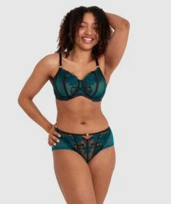 Evie Full Brief - Dark Green