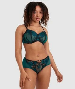 Evie Full Brief - Dark Green -BRAS N THINGS Sales evie full brief dark green 01449002 9