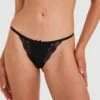 Faith Mini V Knicker - Black