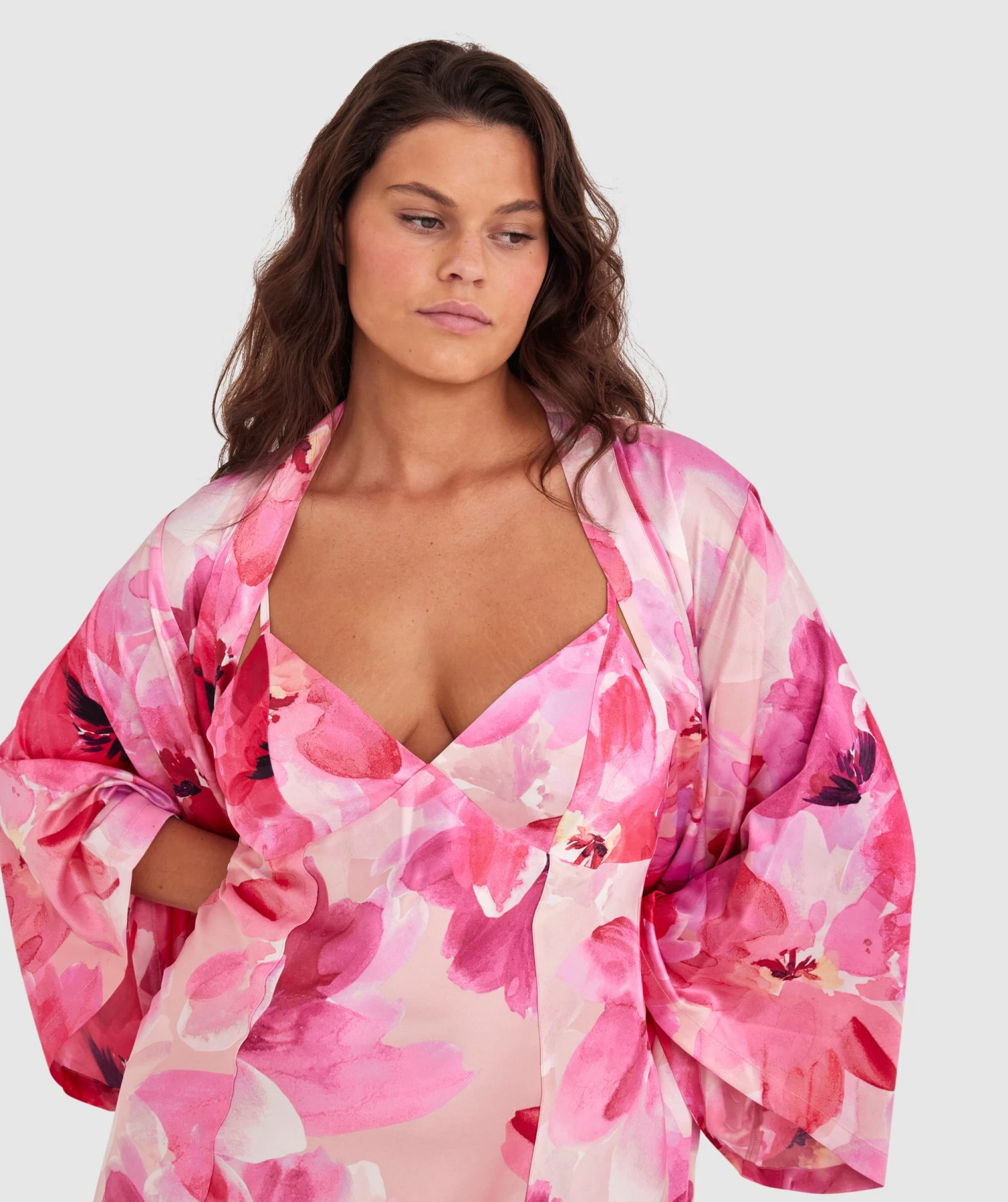 Florence Wrap With Large Scrunchie - Print Floral 5 Florence Wrap With Large Scrunchie - Print Floral - Image 3