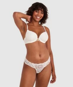 Floriane Brazilian Knicker - Ivory
