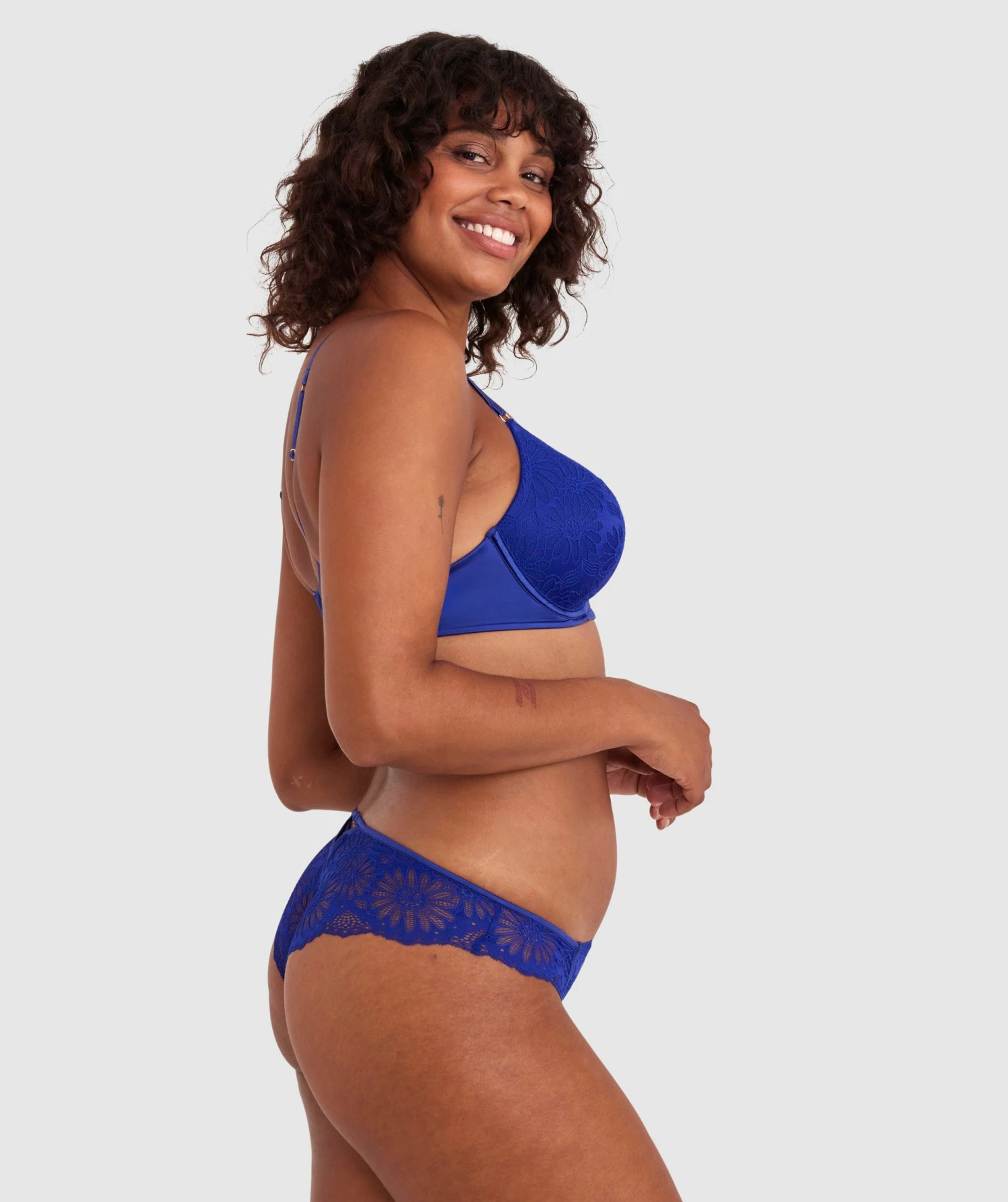 Floriane Brazilian Knicker - Navy 5 Floriane Brazilian Knicker - Navy - Image 3