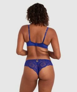 Floriane Brazilian Knicker - Navy 10 Floriane Brazilian Knicker - Navy -BRAS N THINGS Sales floriane brazilian knicker navy 01478302 3