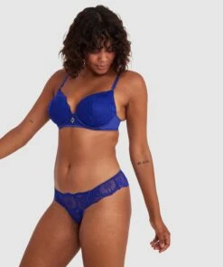 Floriane Brazilian Knicker - Navy 11 Floriane Brazilian Knicker - Navy -BRAS N THINGS Sales floriane brazilian knicker navy 01478302 4