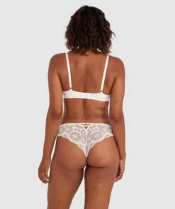 Floriane Contour Plunge Bra - Ivory -BRAS N THINGS Sales floriane contour plunge bra ivory 01478102 3