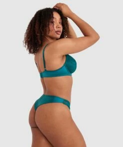 Floriane V String - Dark Green 10 Floriane V String - Dark Green -BRAS N THINGS Sales floriane v string dark green 01478201 1