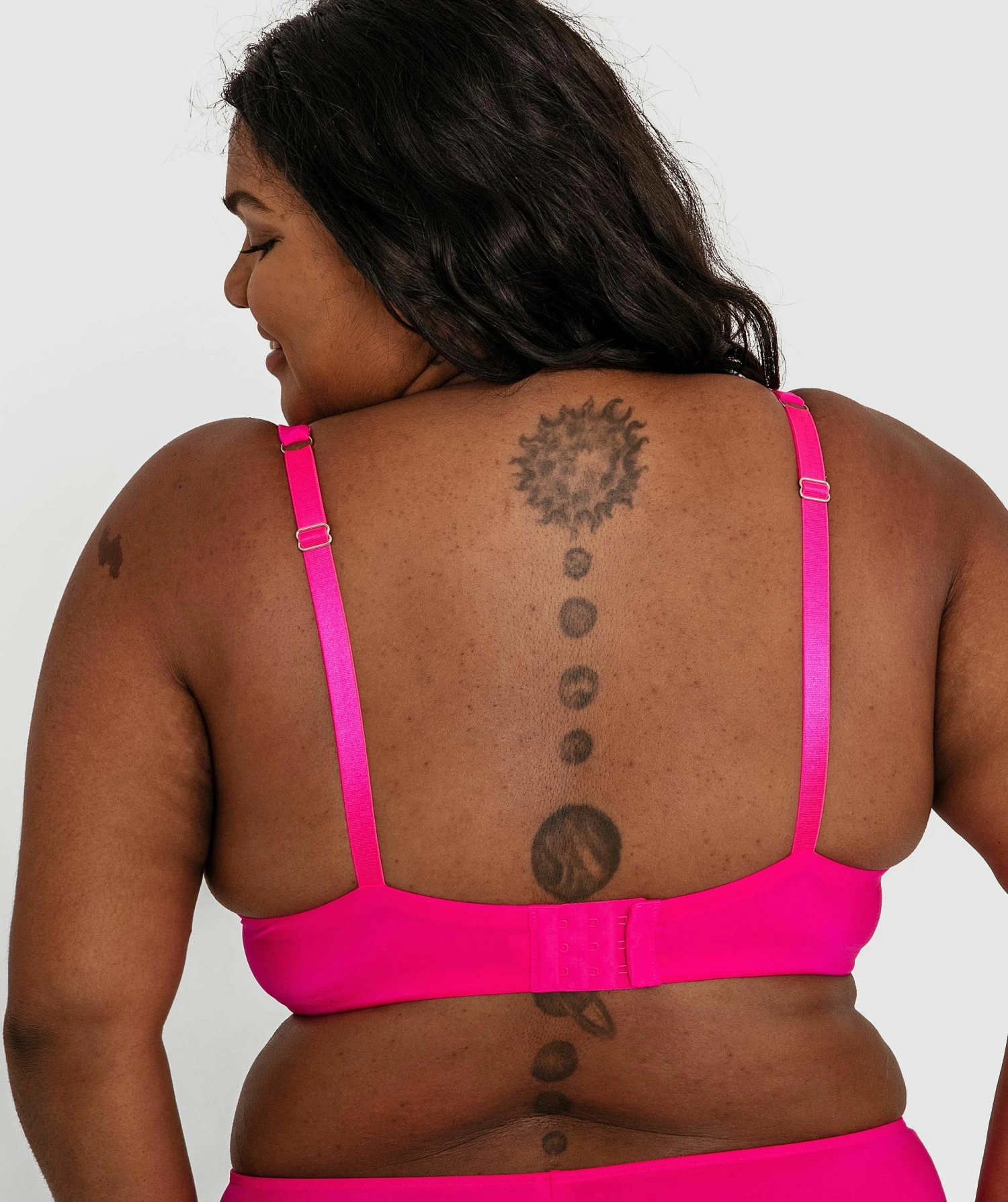 Inez Full Cup Underwire Balconette Bra - Pink 5 Inez Full Cup Underwire Balconette Bra - Pink - Image 3