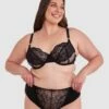 Inez Full Cup Underwire Bra - Black -BRAS N THINGS Sales inez full cup underwire bra black 01409403 23