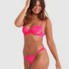 Inez Underwire Balconette Bra - Pink 1 Inez Underwire Balconette Bra - Pink -BRAS N THINGS Sales inez underwire balconette bra pink 01409301 2