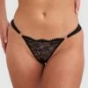 Inez V String - Black 2 Inez V String - Black -BRAS N THINGS Sales inez v string black 01409503 13