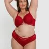 Ingrid Contour Plunge Bra - Dark Red -BRAS N THINGS Sales ingrid contour plunge bra dark red 01279103 8