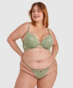 Ingrid Mini V - Khaki -BRAS N THINGS Sales ingrid mini v khaki 01279304 16