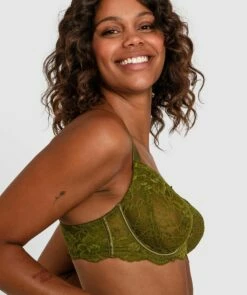Kaylee Curvy Underwire Bra - Khaki 9 Kaylee Curvy Underwire Bra - Khaki -BRAS N THINGS Sales kaylee curvy underwire bra khaki 01412301 8