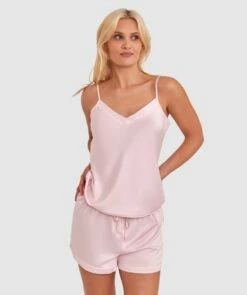 Liquid Satin Cami - Light Pink