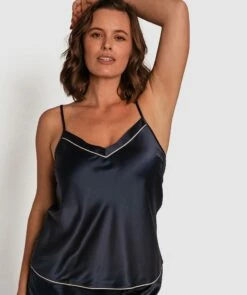 Liquid Satin Cami - Navy