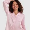Liquid Satin Long Sleeve Top - Light Pink 2 Liquid Satin Long Sleeve Top - Light Pink -BRAS N THINGS Sales liquid satin long sleeve top light pink 01344601 4
