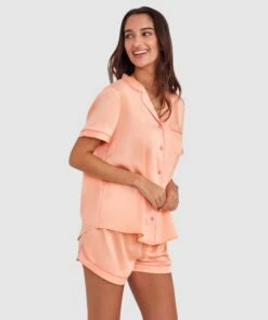 Liquid Satin Short - Light Coral -BRAS N THINGS Sales liquid satin short light coral 00634513 2