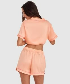 Liquid Satin Short - Light Coral -BRAS N THINGS Sales liquid satin short light coral 00634513 3