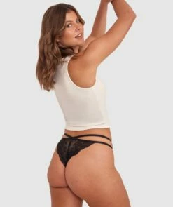 Lottie Tanga Brief - Black 12 Lottie Tanga Brief - Black -BRAS N THINGS Sales lottie tanga brief black 01436801 16