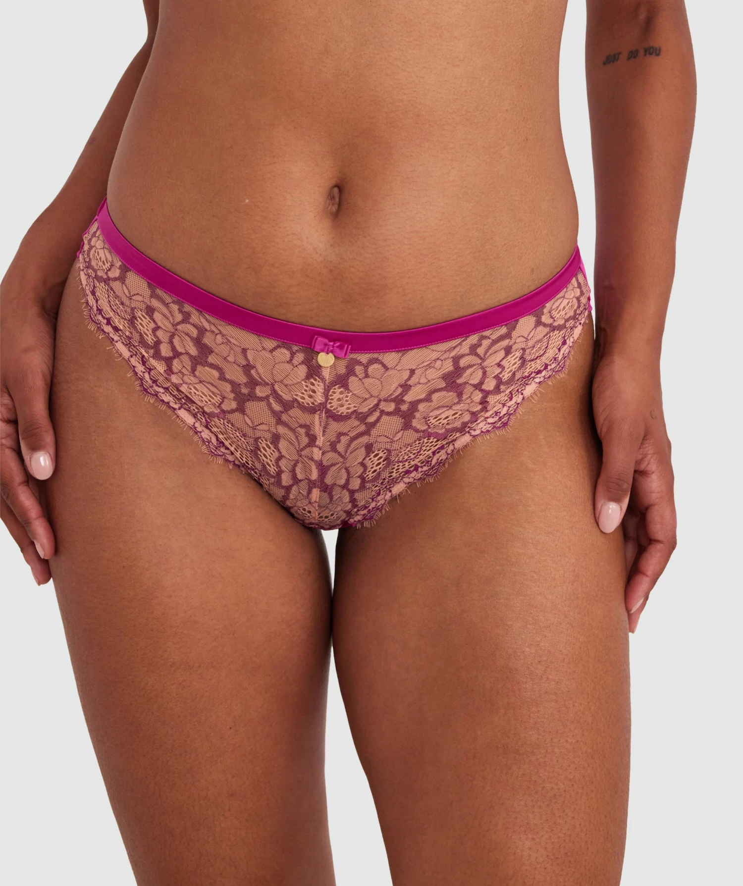 Madrid Brazilian Knicker - Rose 3 Madrid Brazilian Knicker - Rose