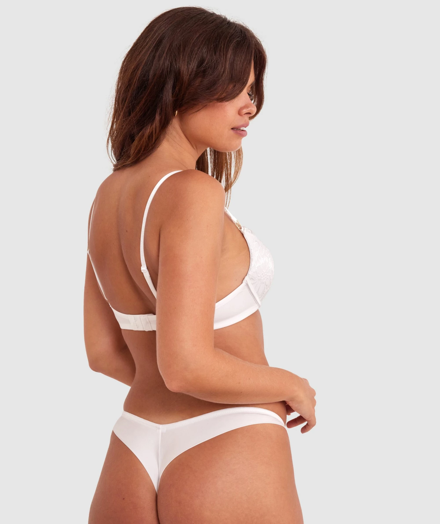 Nala Double Push Up Plunge Bra - Ivory 6 Nala Double Push Up Plunge Bra - Ivory - Image 4