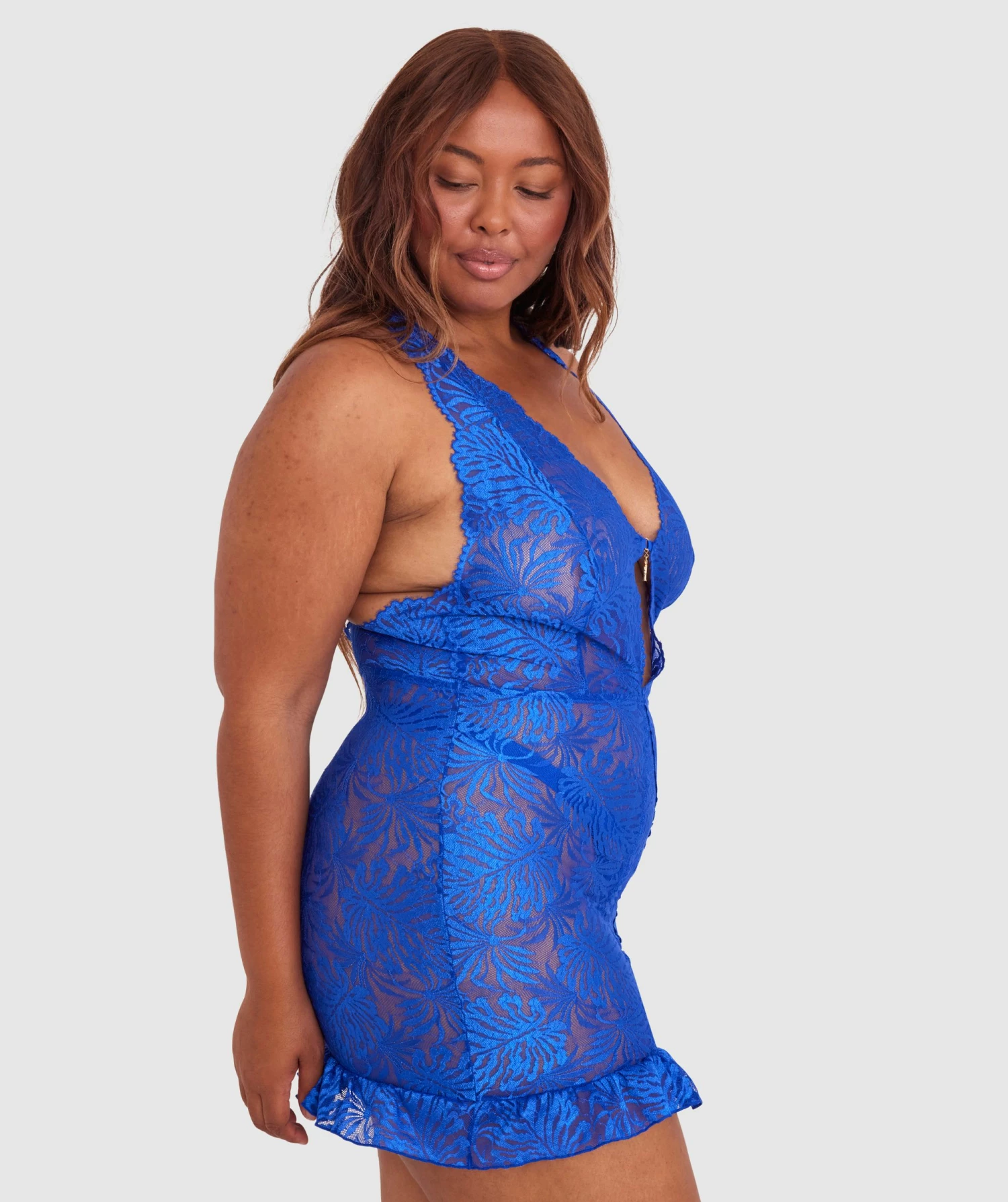 Night Games Malibu Nights Slip Dress - Cobalt Blue 5 Night Games Malibu Nights Slip Dress - Cobalt Blue - Image 3