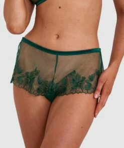 Night Games Oh Honey French Knicker - Dark Green
