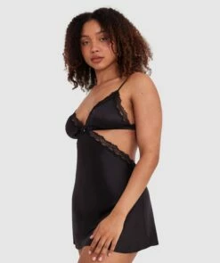 Night Games Summer Crush Slip - Black -BRAS N THINGS Sales night games summer crush slip black 01473801 2