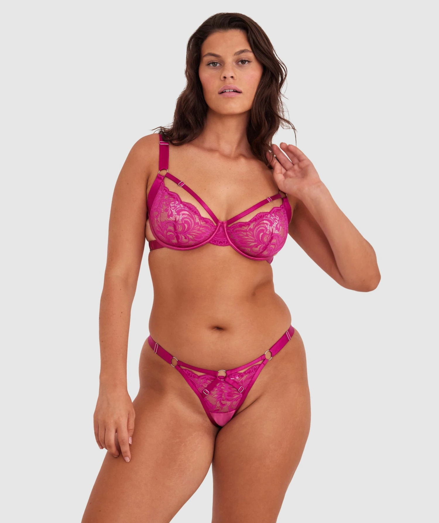 Night Games Summer Crush Soft Cup & Mini V Set - Pink 3 Night Games Summer Crush Soft Cup & Mini V Set - Pink