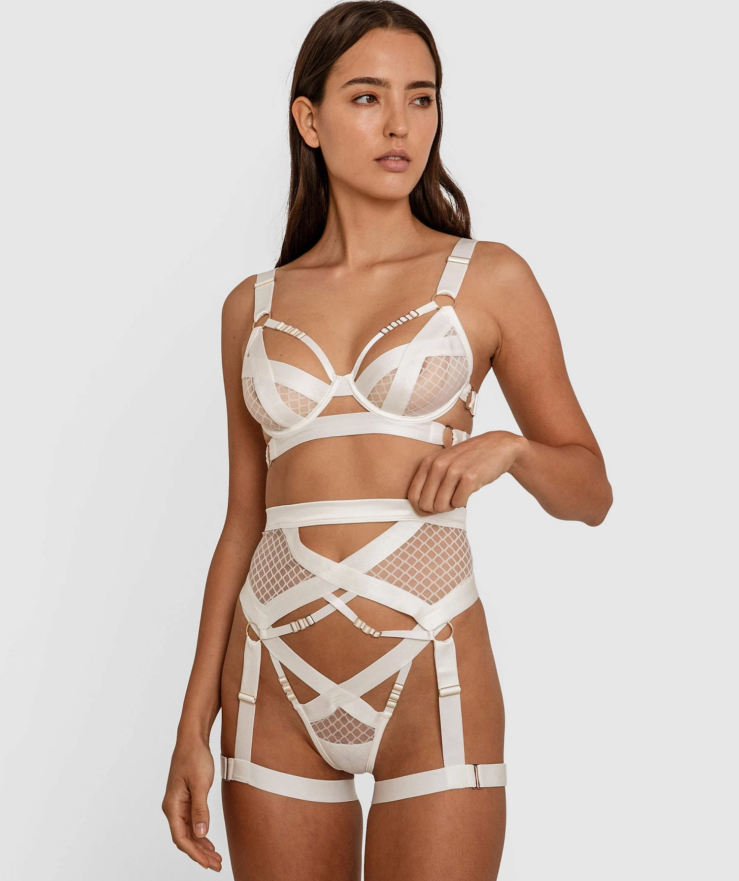 Night Games Utility Underwire Soft Cup Bra - Ivory 7 Night Games Utility Underwire Soft Cup Bra - Ivory - Image 5