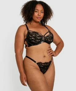 Night Games Voguish Underwire Bra- Black