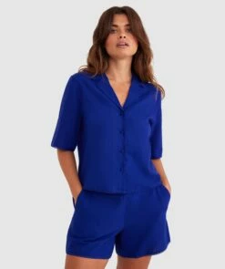 Penny Short Sleeve - Navy 10 Penny Short Sleeve - Navy -BRAS N THINGS Sales penny short sleeve navy 01466002 5