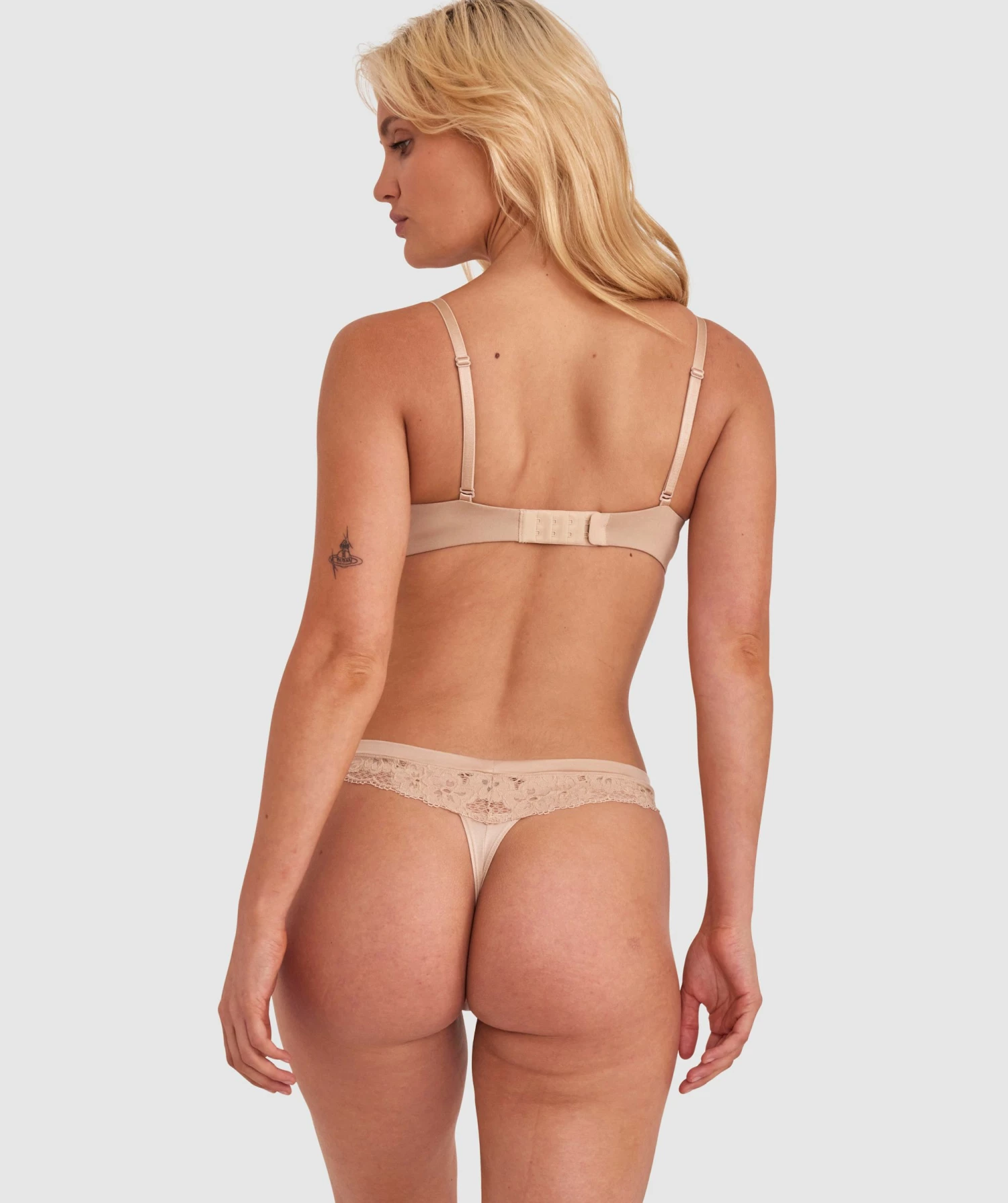 Planet Bliss Lace V String - Nude 2 6 Planet Bliss Lace V String - Nude 2 - Image 4