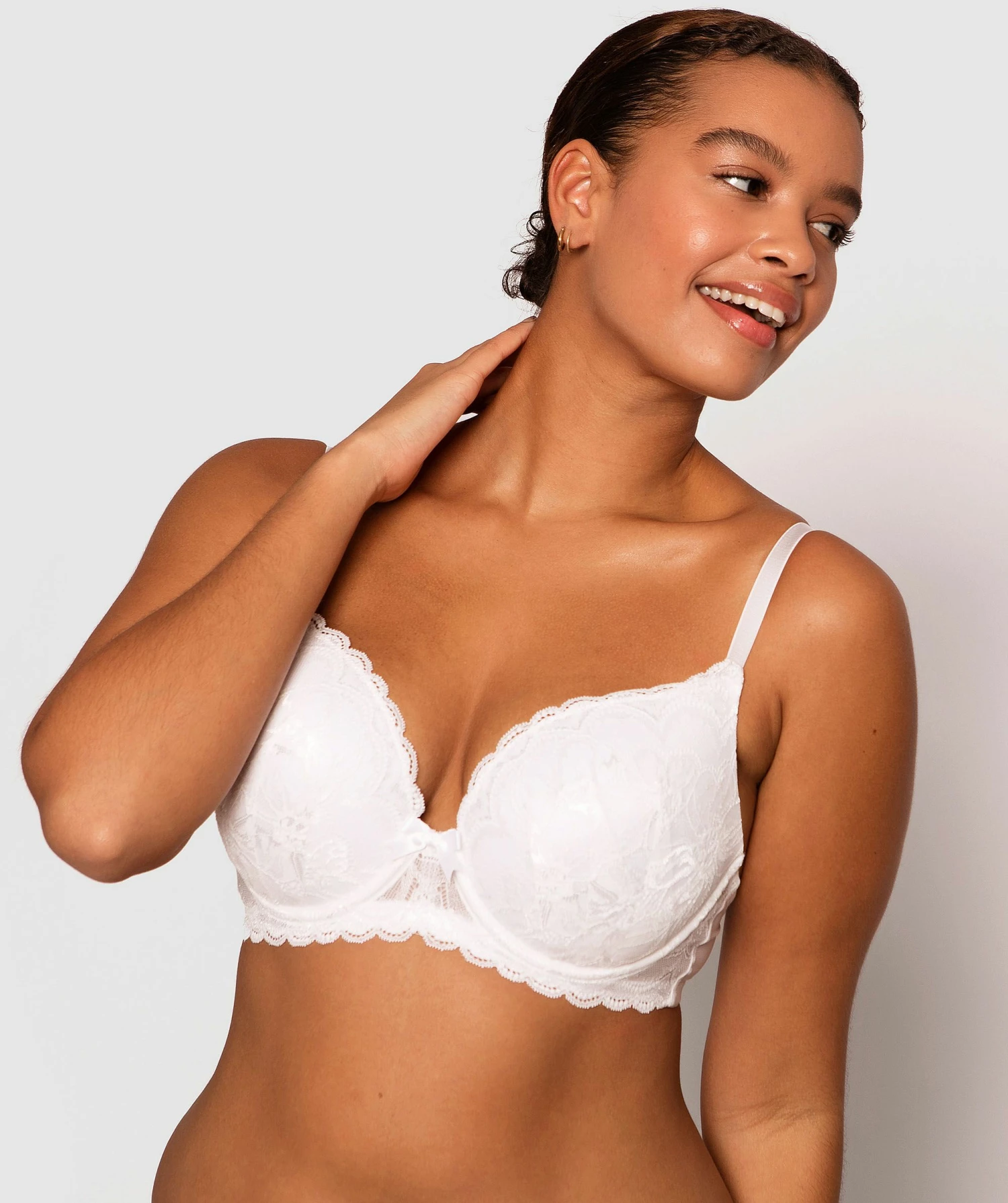 Posie Lace Full Cup Bra - Ivory 6 Posie Lace Full Cup Bra - Ivory - Image 4