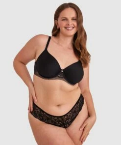 Pure Body Full Cup Bra - Black -BRAS N THINGS Sales pure body full cup bra black 00891701 4