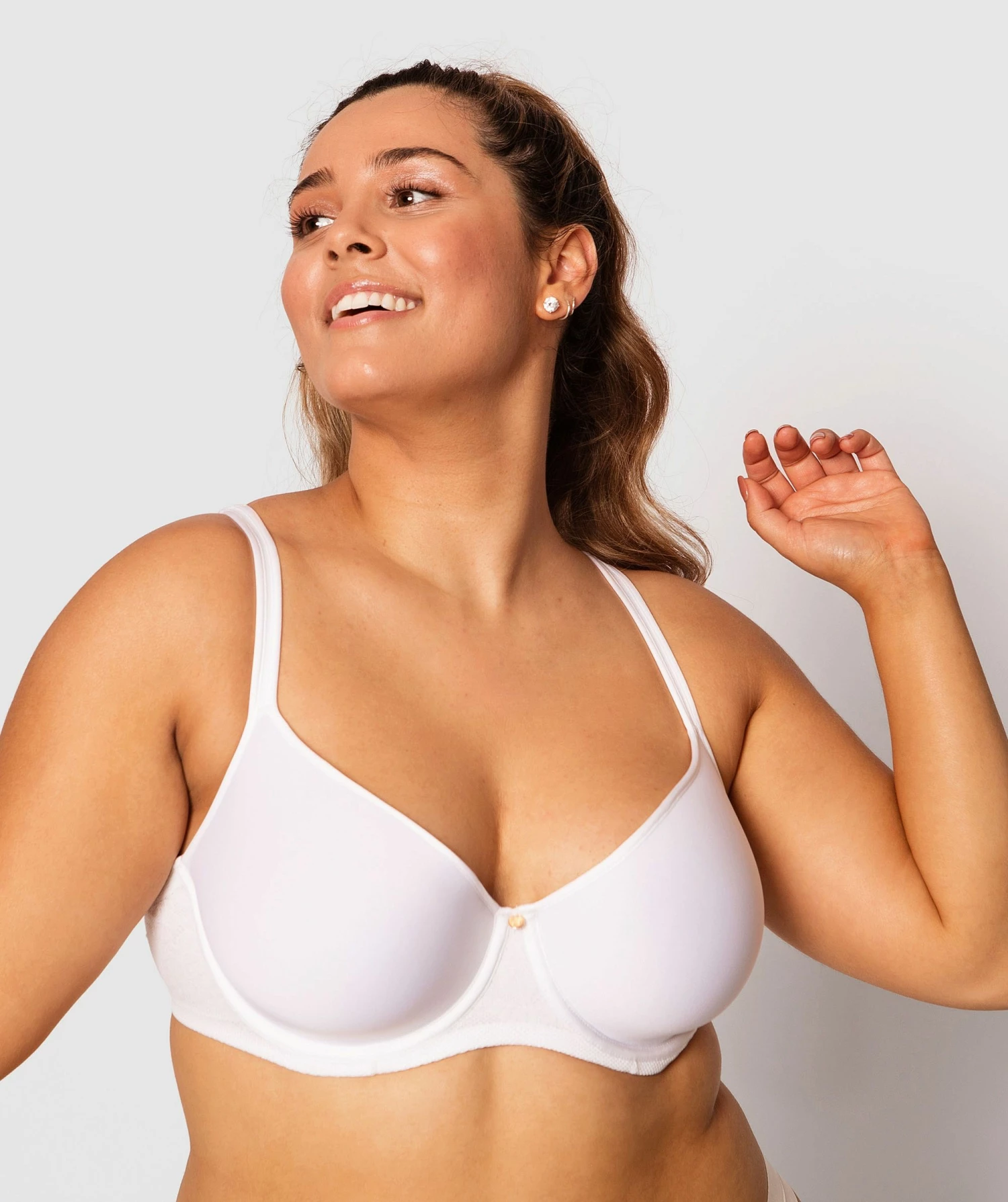 Pure Body Full Cup Bra - White 5 Pure Body Full Cup Bra - White - Image 3